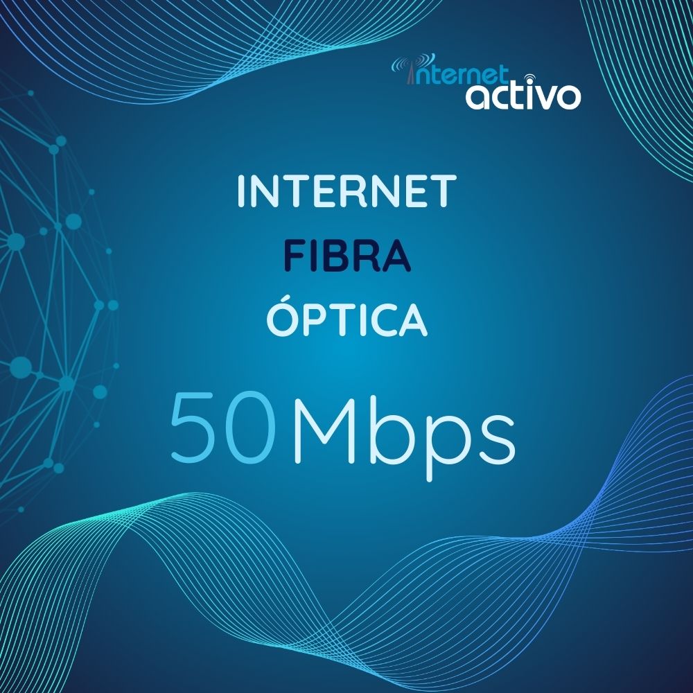 Fibra óptica 50 Megas