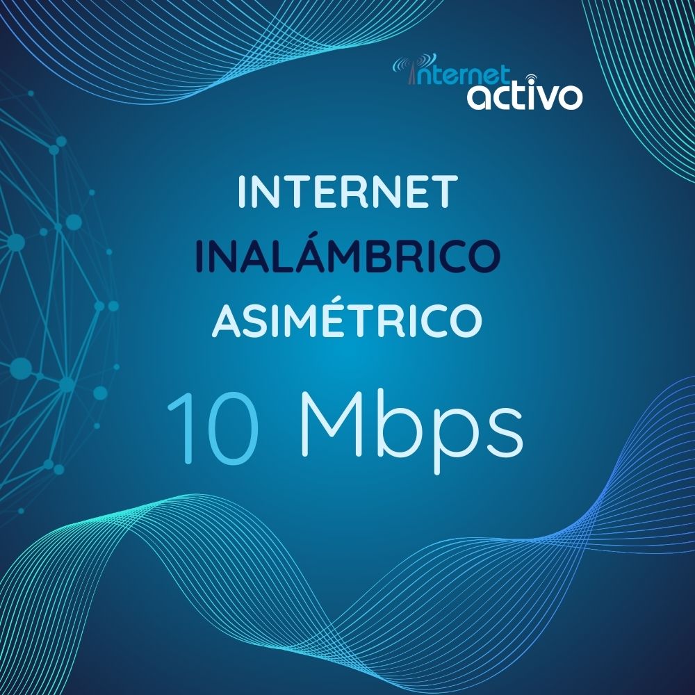 Inalámbrico Asimétrico 10 Megas