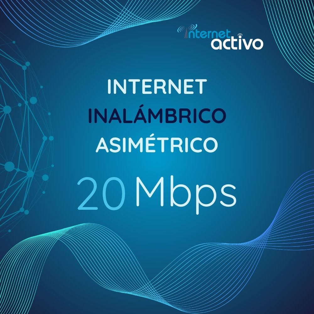 Inalámbrico Asimétrico 20 Megas
