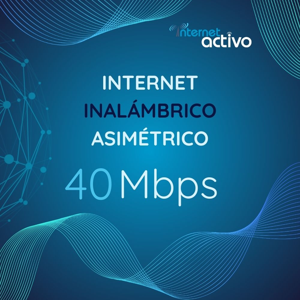 Inalámbrico Asimétrico 40 Megas